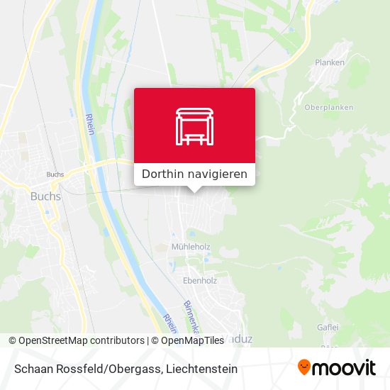 Schaan Rossfeld/Obergass Karte