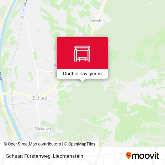 Schaan Fürstenweg Karte