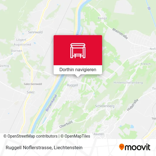 Ruggell Noflerstrasse Karte