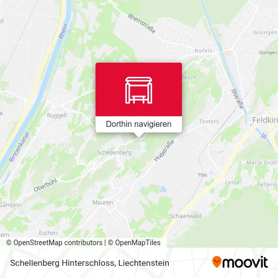 Schellenberg Hinterschloss Karte