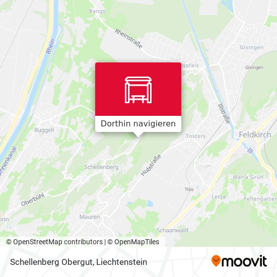 Schellenberg Obergut Karte