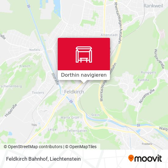 Feldkirch Bahnhof Karte