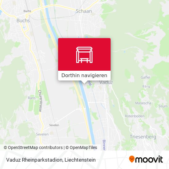 Vaduz Rheinparkstadion Karte