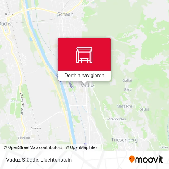 Vaduz Städtle Karte