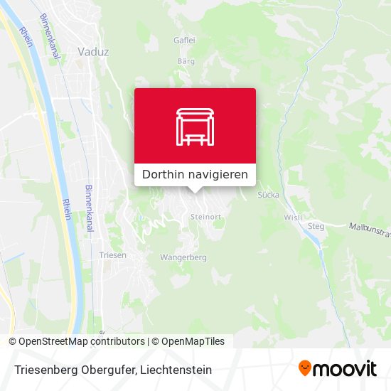 Triesenberg Obergufer Karte