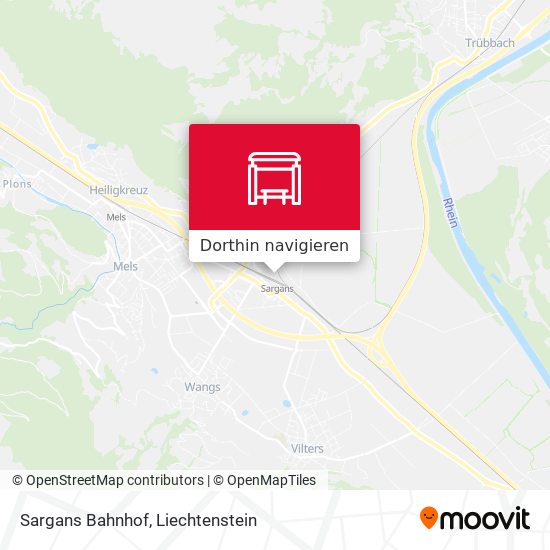 Sargans Bahnhof Karte