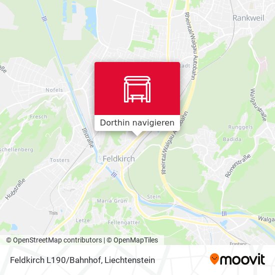 Feldkirch L190/Bahnhof Karte