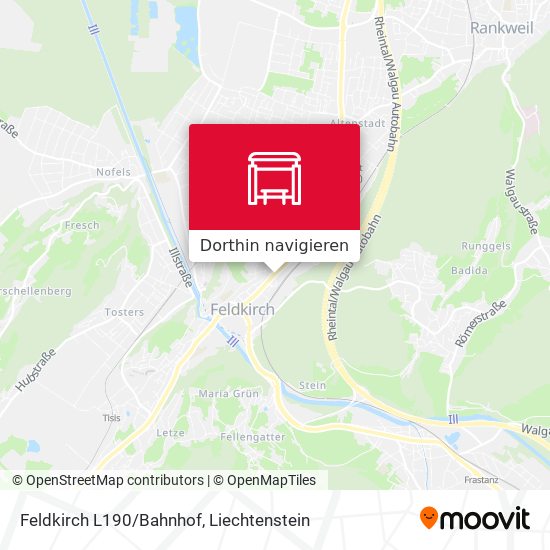 Feldkirch L190/Bahnhof Karte