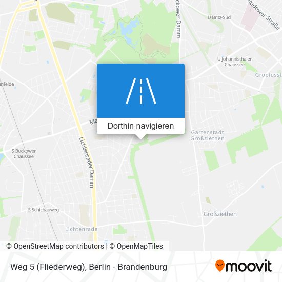 Weg 5 (Fliederweg) Karte