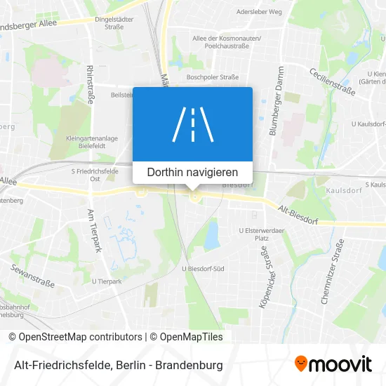 Alt-Friedrichsfelde Karte