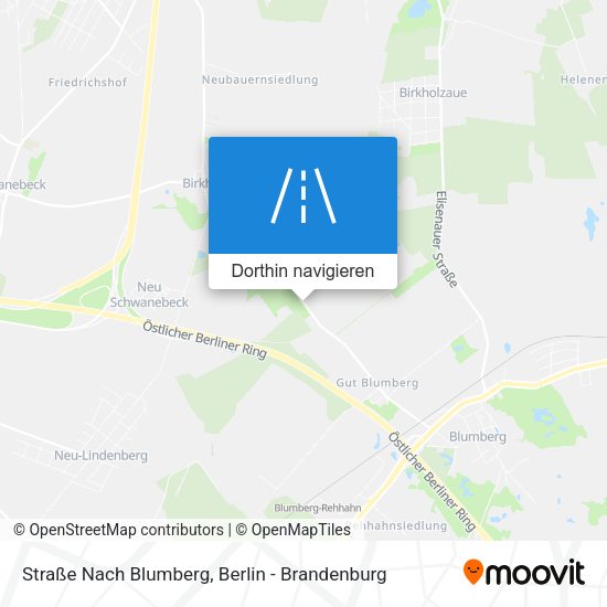 Straße Nach Blumberg Karte