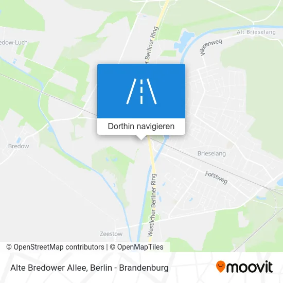 Alte Bredower Allee Karte
