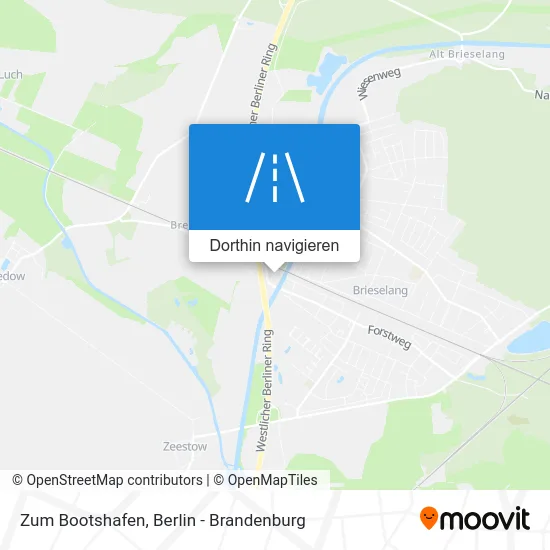 Zum Bootshafen Karte