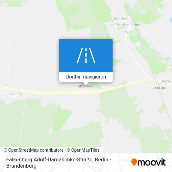 Falkenberg Adolf-Damaschke-Straße Karte