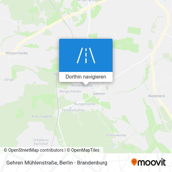 Gehren Mühlenstraße Karte