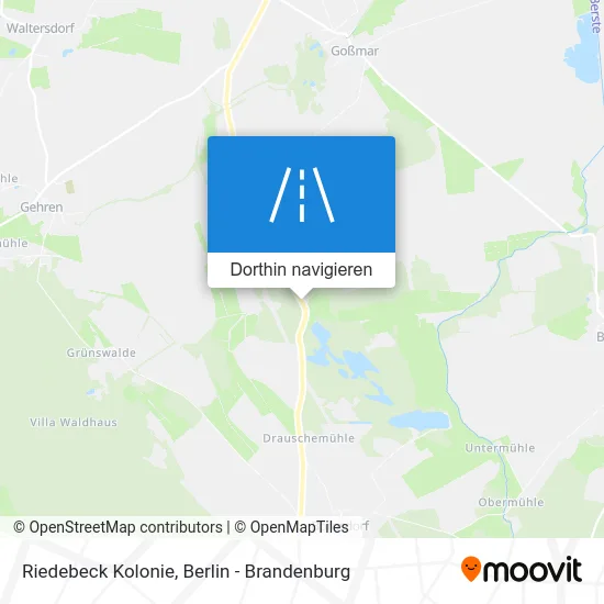 Riedebeck Kolonie Karte