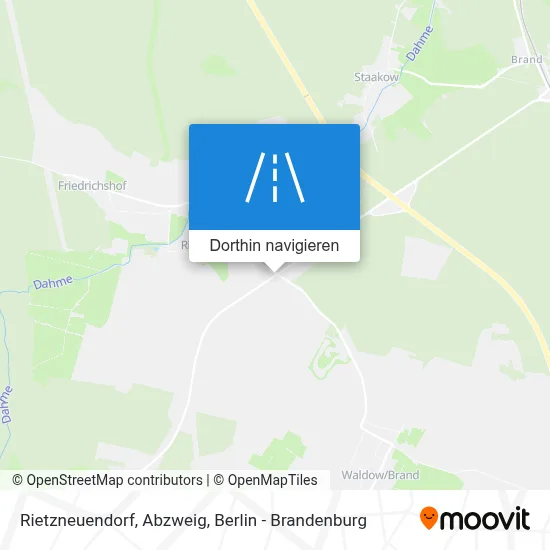 Rietzneuendorf, Abzweig Karte