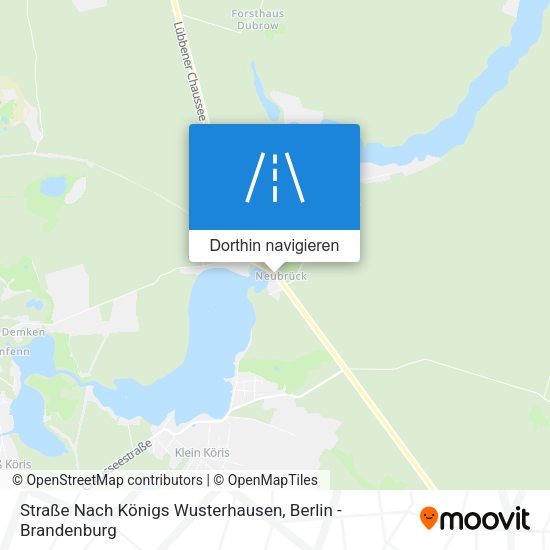 Straße Nach Königs Wusterhausen Karte