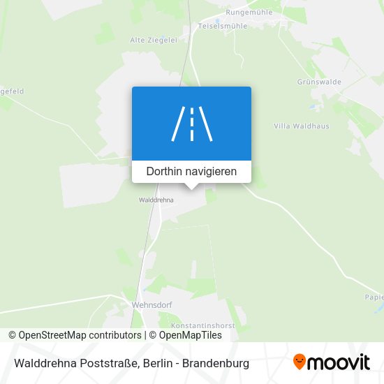 Walddrehna Poststraße Karte