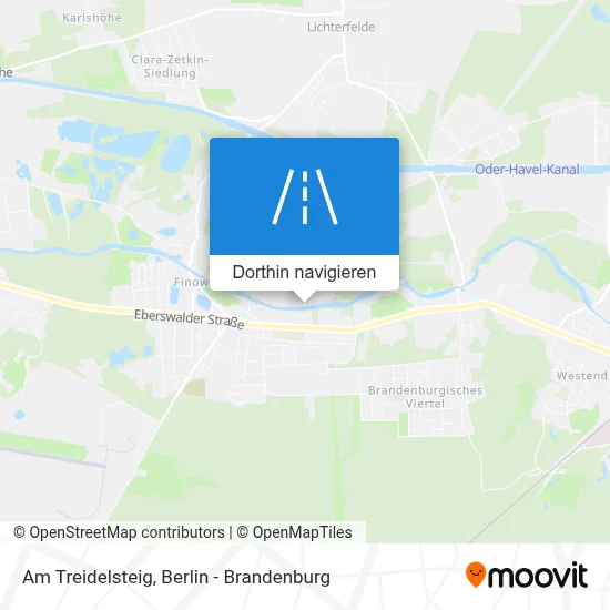 Am Treidelsteig Karte