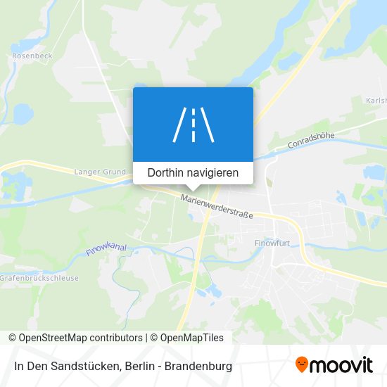 In Den Sandstücken Karte