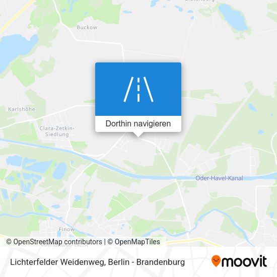 Lichterfelder Weidenweg Karte