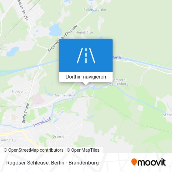 Ragöser Schleuse Karte