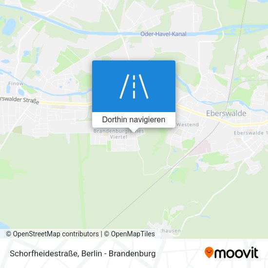 Schorfheidestraße Karte