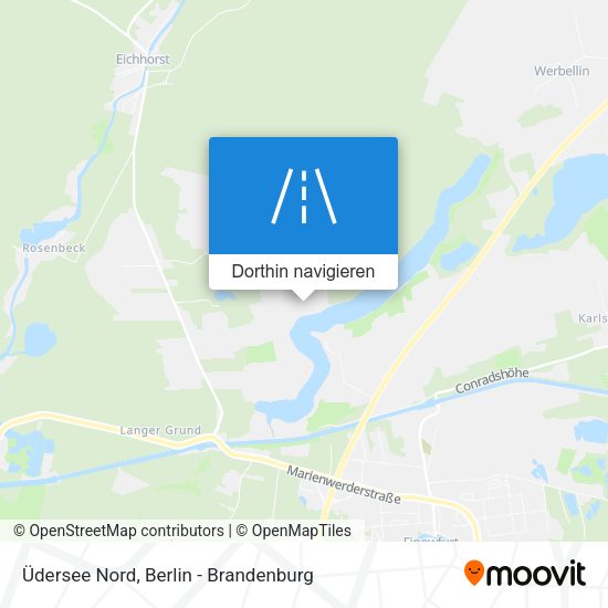 Üdersee Nord Karte