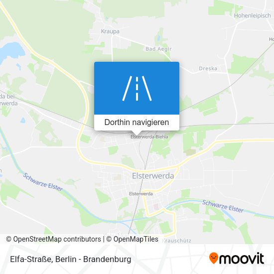 Elfa-Straße Karte