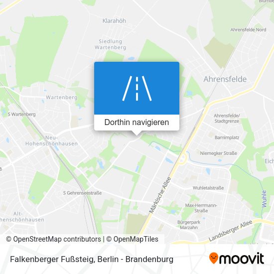 Falkenberger Fußsteig Karte