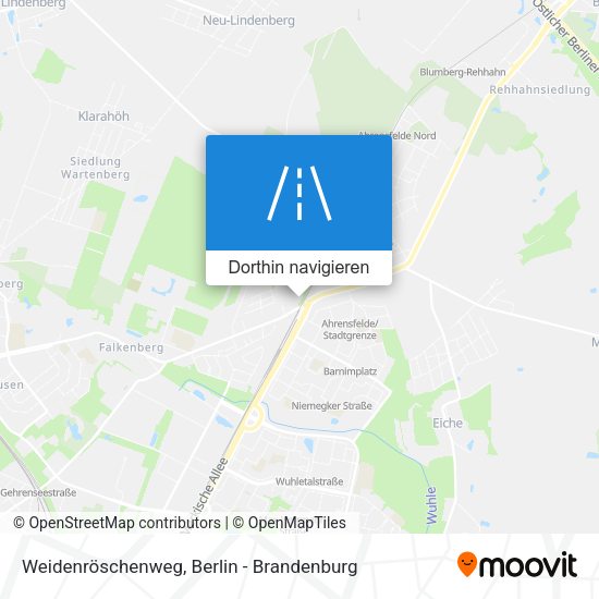 Weidenröschenweg Karte