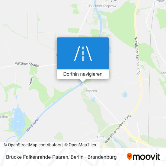 Brücke Falkenrehde-Paaren Karte