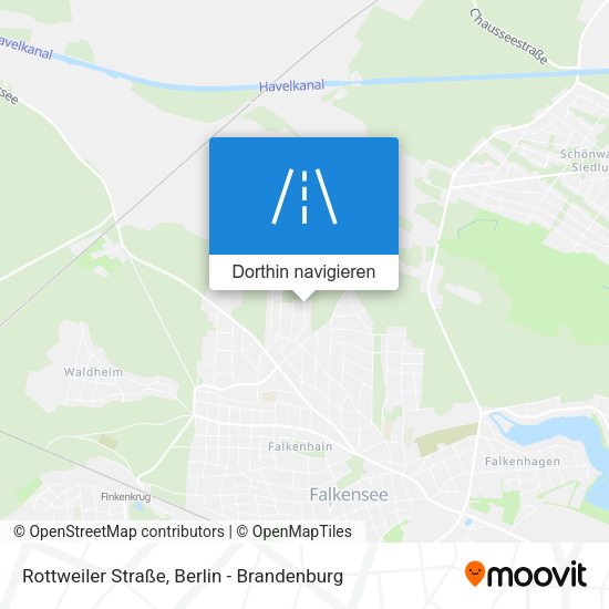 Rottweiler Straße Karte