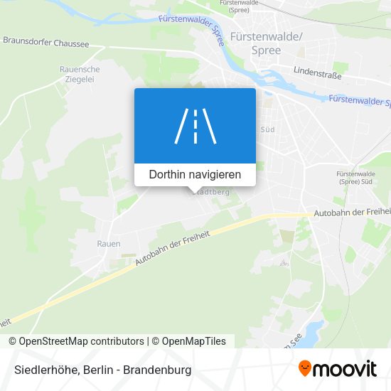 Siedlerhöhe Karte