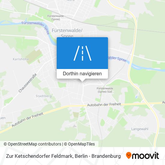 Zur Ketschendorfer Feldmark Karte