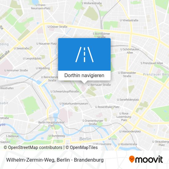 Wilhelm-Zermin-Weg Karte