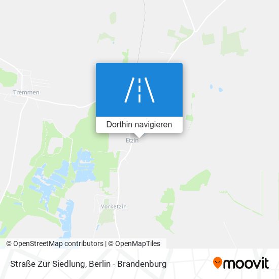 Straße Zur Siedlung Karte