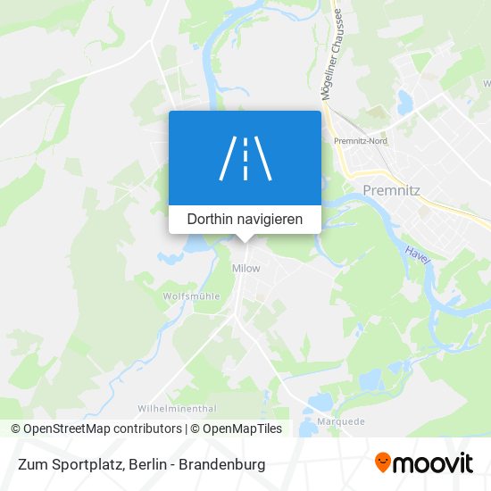 Zum Sportplatz Karte