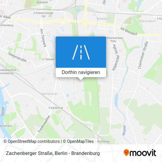 Zachenberger Straße Karte