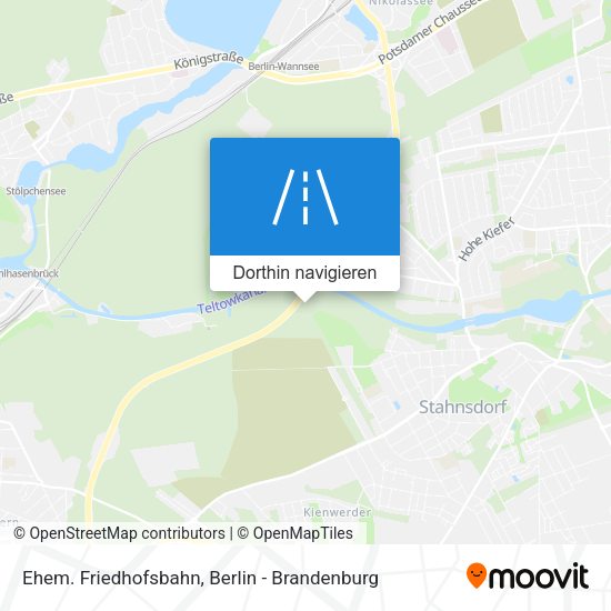 Ehem. Friedhofsbahn Karte