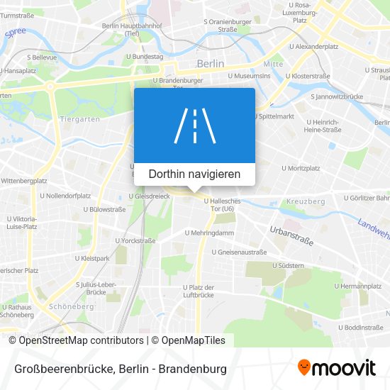 Großbeerenbrücke Karte