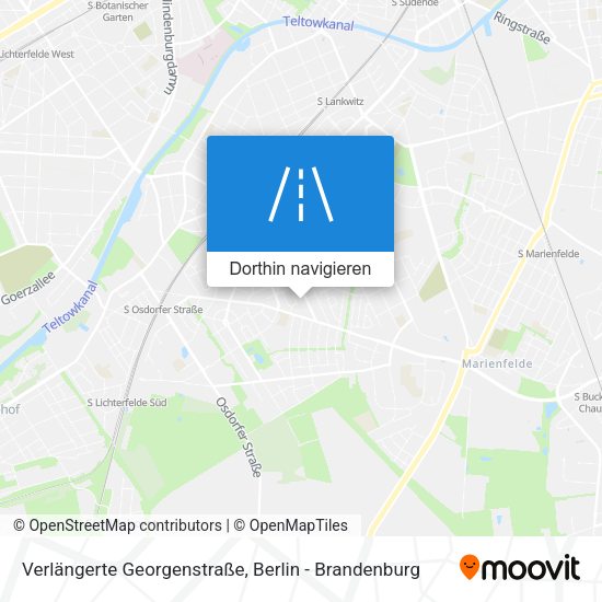 Verlängerte Georgenstraße Karte