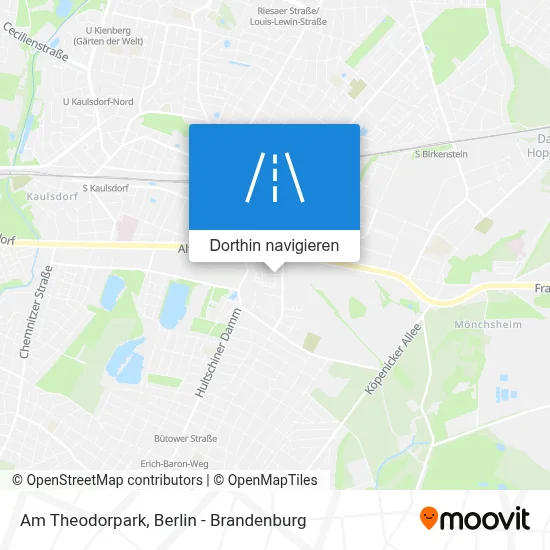 Am Theodorpark Karte