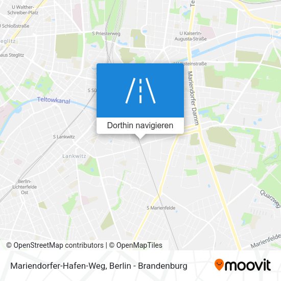 Mariendorfer-Hafen-Weg Karte