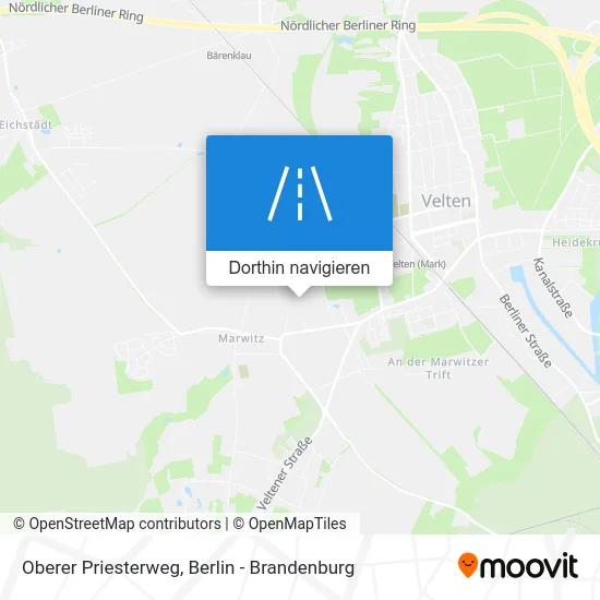 Oberer Priesterweg Karte