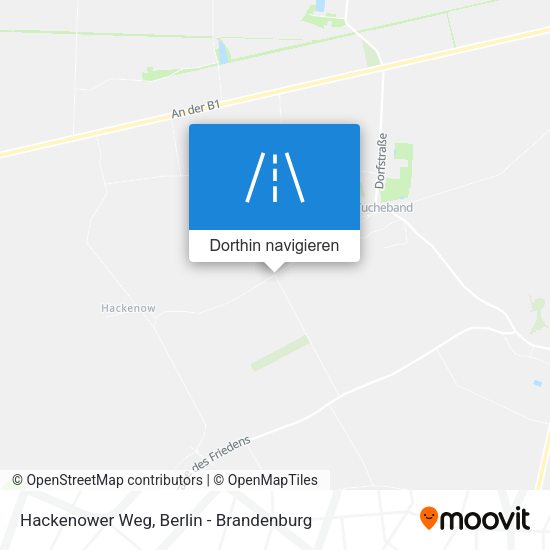 Hackenower Weg Karte