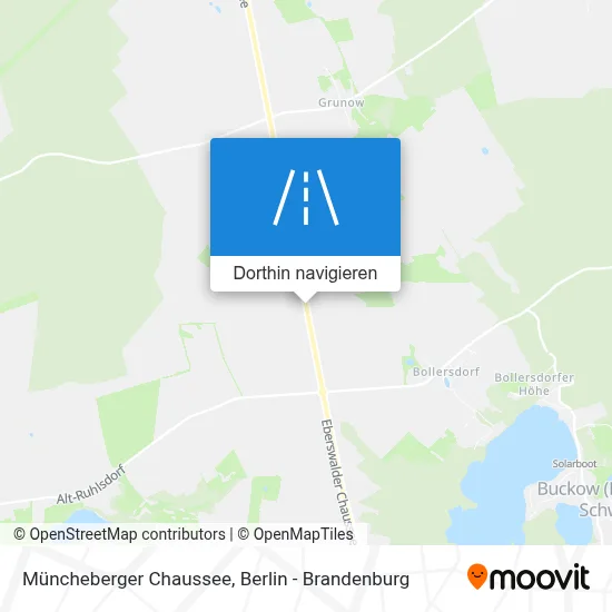Müncheberger Chaussee Karte