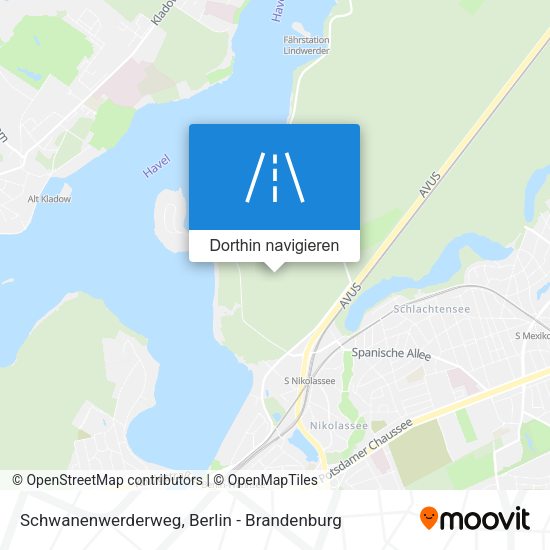 Schwanenwerderweg Karte