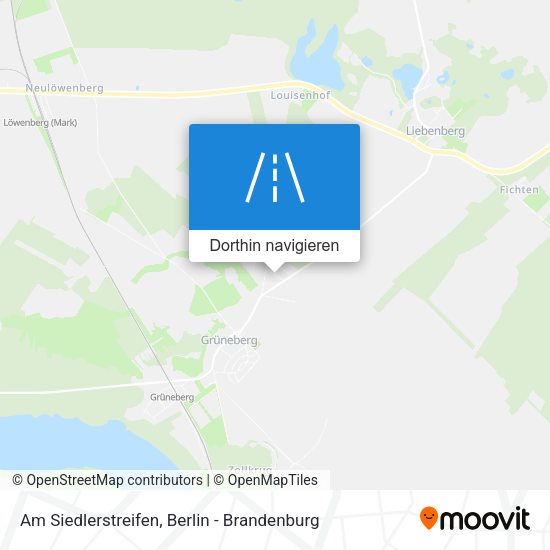 Am Siedlerstreifen Karte